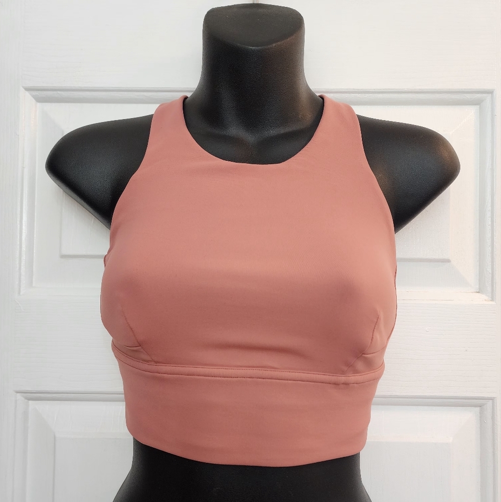 Lululemon Wunder Train Longline Bra Brier Rose Size 4